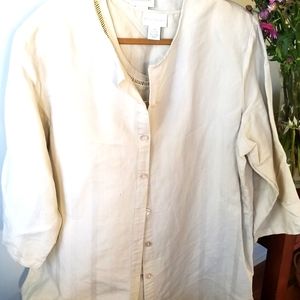 ANNA MAXWELL Women's 2 Piece Thigh & Waist Length Top Set Sz 2X 22/24 New